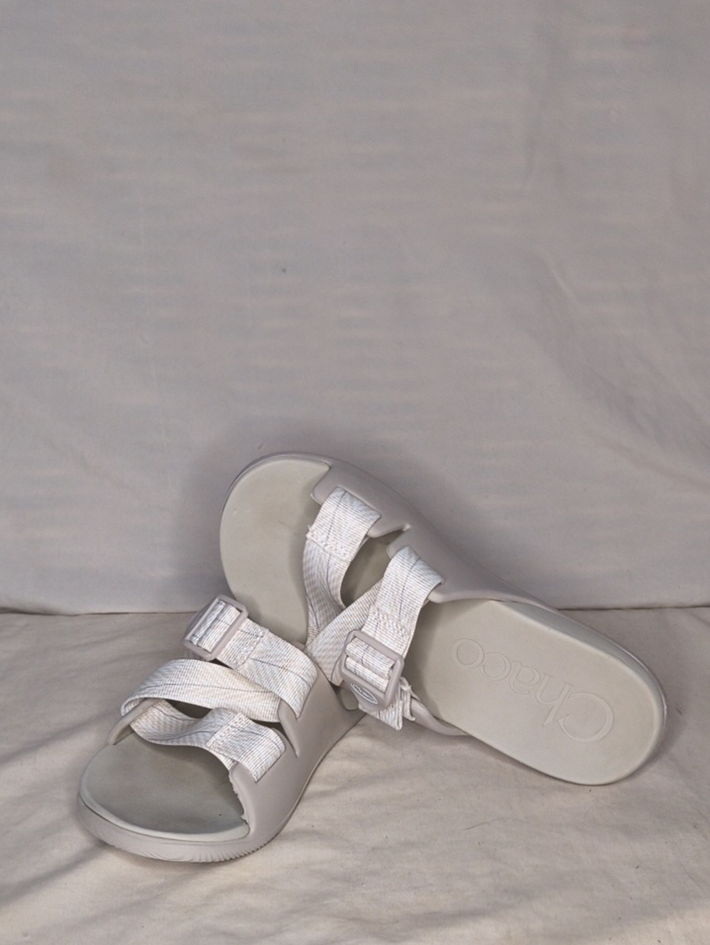 Chaco Women's White Adjustable Slide Sandals Size 6 AS